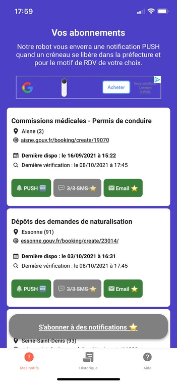 Trouver RDV Préfecture